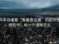 风车动漫里“看着像证据”的配乐情绪引导：给一个清晰定义