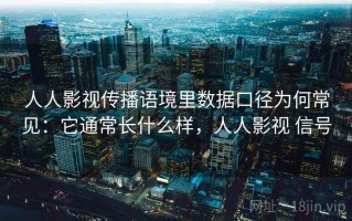 人人影视传播语境里数据口径为何常见：它通常长什么样，人人影视 信号