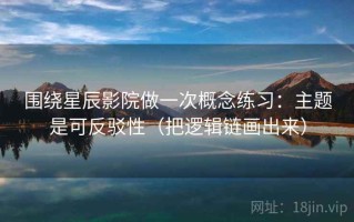 围绕星辰影院做一次概念练习：主题是可反驳性（把逻辑链画出来）